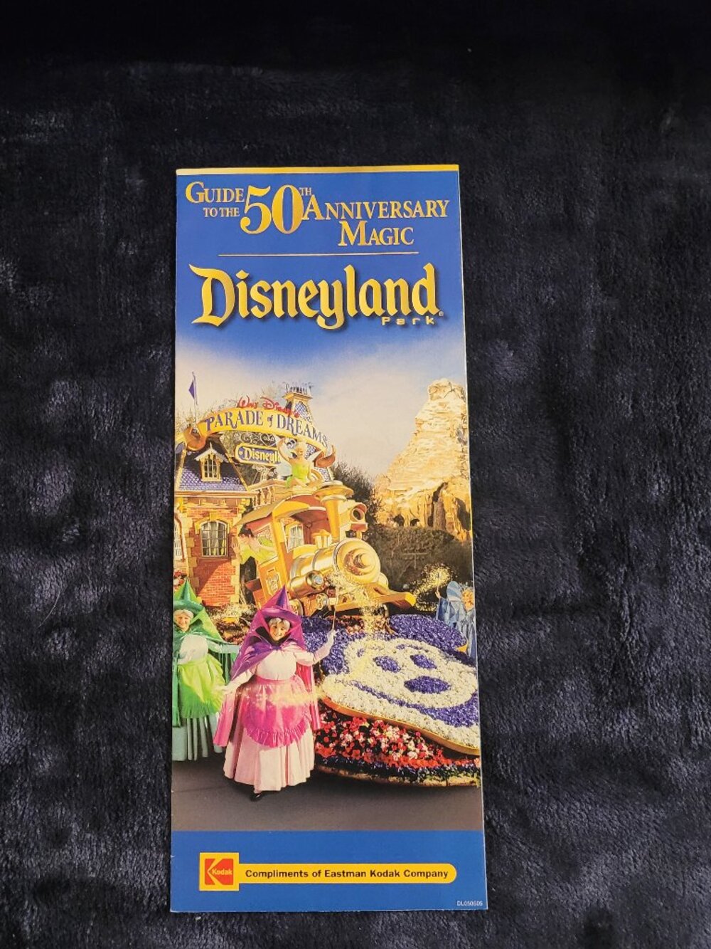 Disneyland 50th Anniversary 2005 Parade of Dreams Park Guide Map Kodak